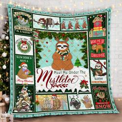 Sloth Christmas Dac171108 Quilt Blanket and Home Decor