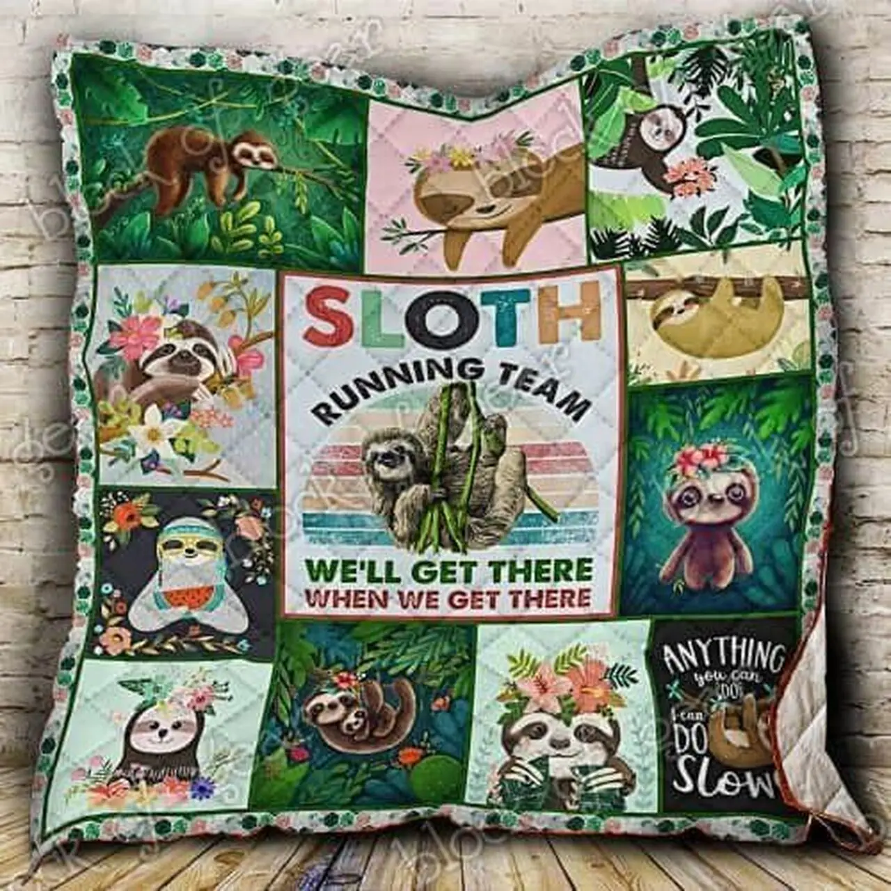 Sloth Cl18100655Mdq Quilt Blanket and Home Decor