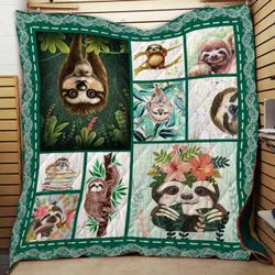 Sloth Cl2100461Mdq Quilt Blanket and Home Decor