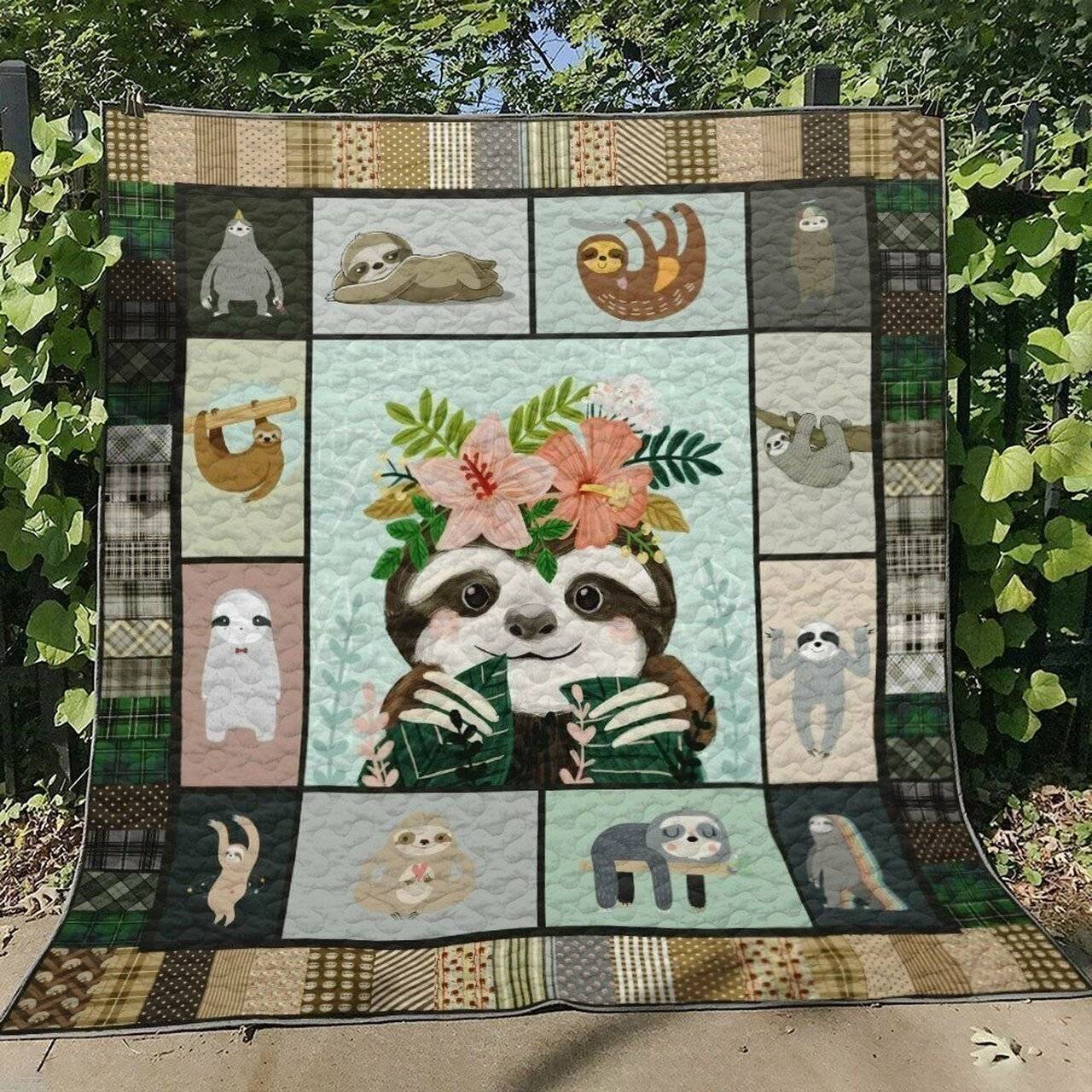Sloth D010778 Quilt Blanket and Home Decor