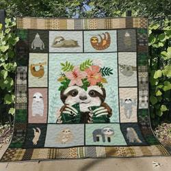 Sloth D010778 Quilt Blanket and Home Decor