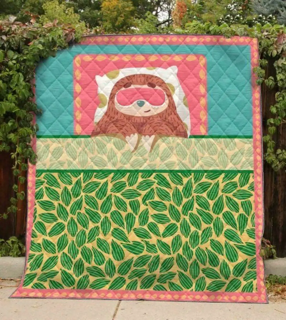 Sloth Hur Quilt Cysinj and Home Decor
