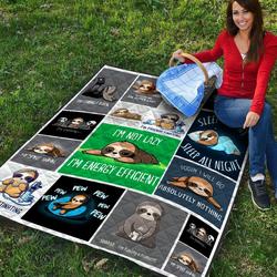 Sloth Quilt Blanket Dhc1301591Vt and Home Decor