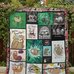 Sloth Quilt Blanket Dhc13122732Vt and Home Decor