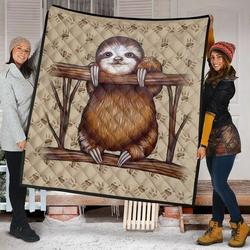 Sloth Quilt Blanket Dhc150120606Td and Home Decor