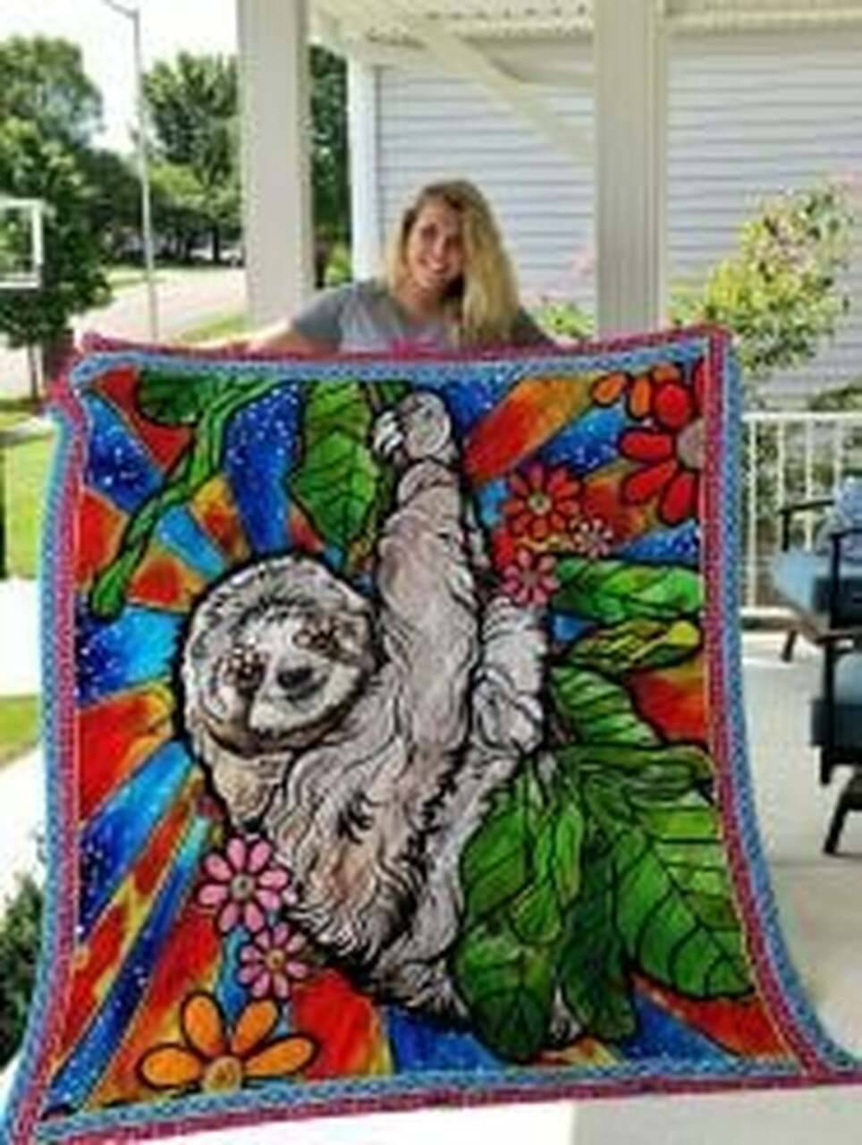 Sloth Quilt Blanket Lukb1X Dhc0301830Dd and Home Decor