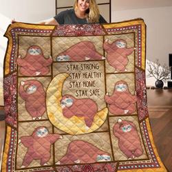 Sloth Yoga Quilt Blanket C9B300504Ta and Home Decor
