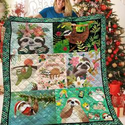 Sloth You Are Awesome Quilt Blanket Great Customized Blanket Gifts For Birthday Christmas Thanksgiving and Home Decor