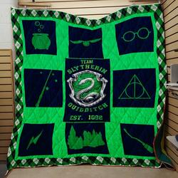 Slytherin House Est 1092 Quilt V5  Quilt and Home Decor