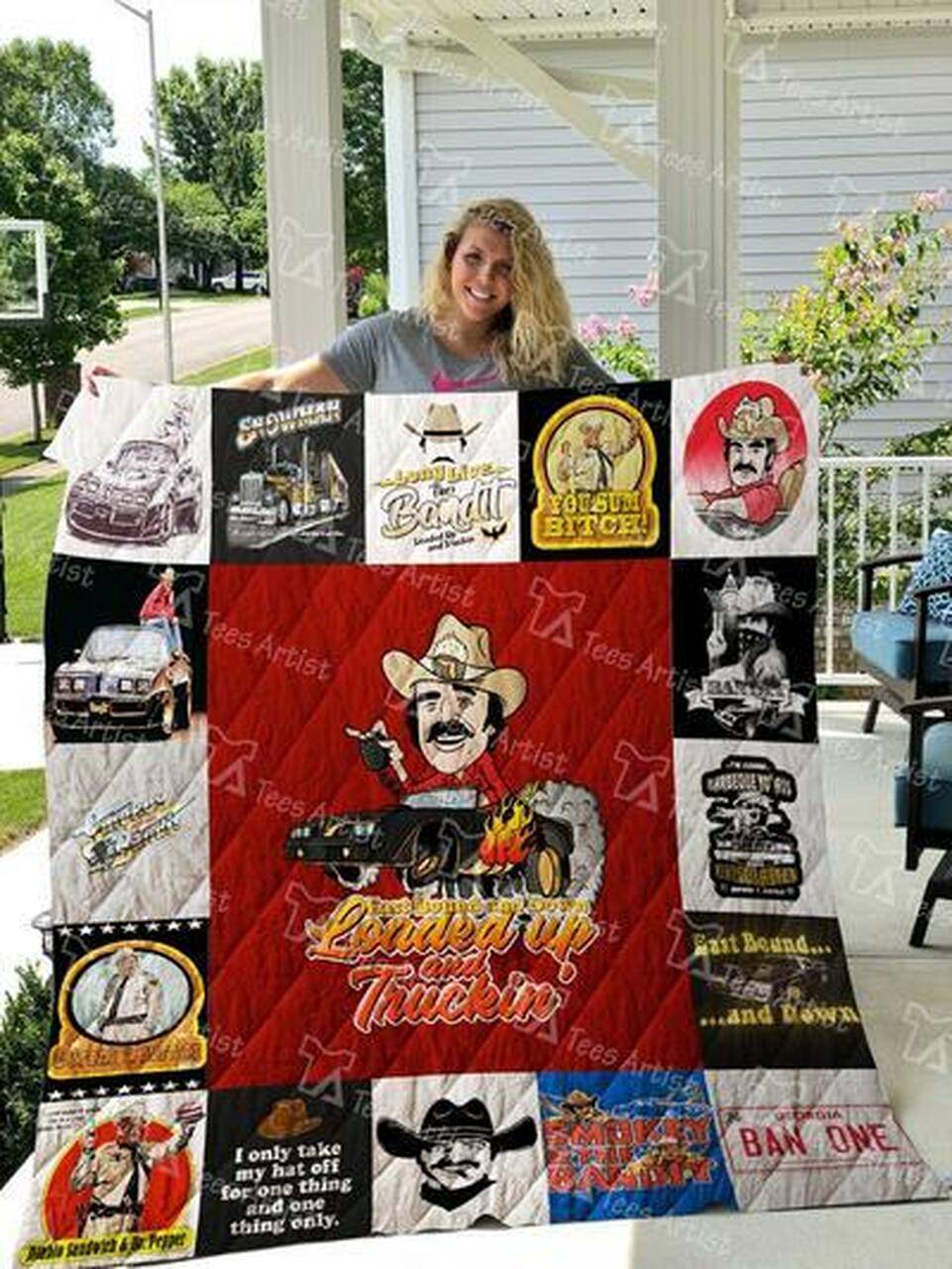 Smokey And The Bandit Quilt Blanket 01329 Quilt and Home Decor