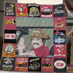 Smokey And The Bandit T-Shirts Quilt Blanket For Fans  Version 17 and Home Decor