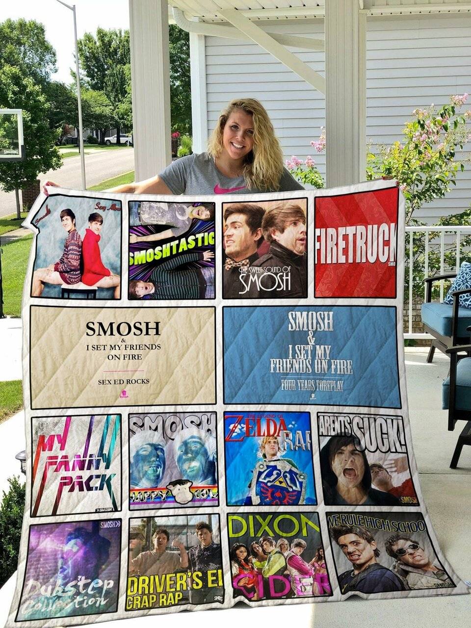 Smosh Quilt Blanket and Home Decor