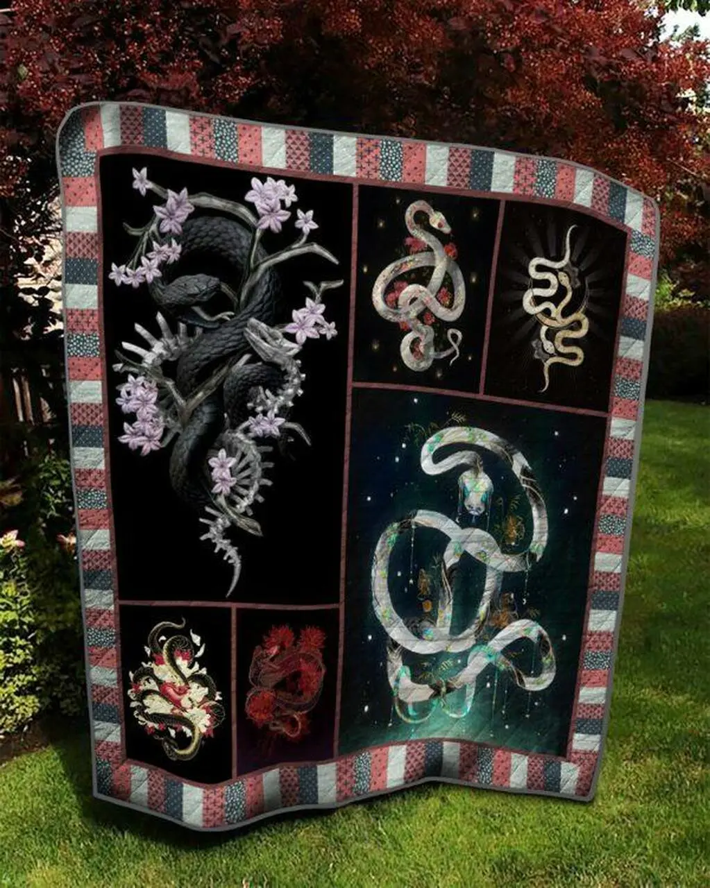 Snake Bs0604 8 Quilt Blanket Quilt and Home Decor