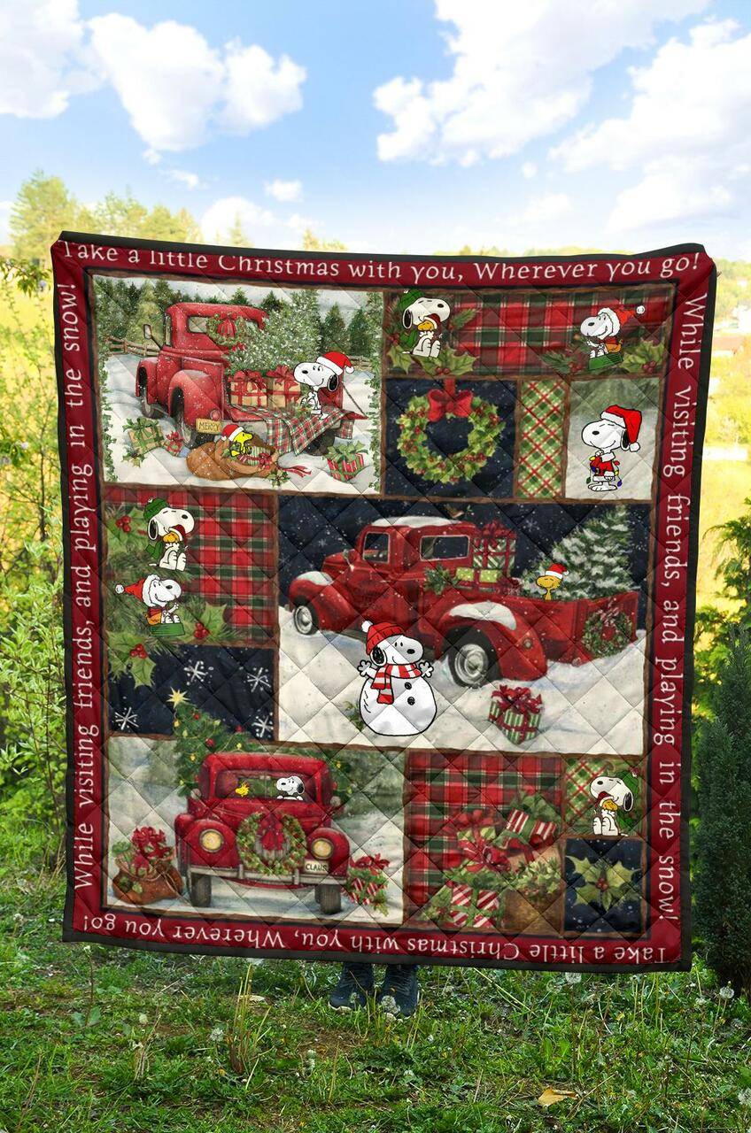 Snoopy Christmas Quilt Home Decor Quilt and Home Decor