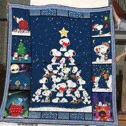 Snoopy Christmas Tree Quilt Blanket  Hothot 121020 and Home Decor