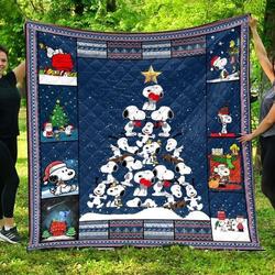 Snoopy Christmas Tree Quilt  and Home Decor