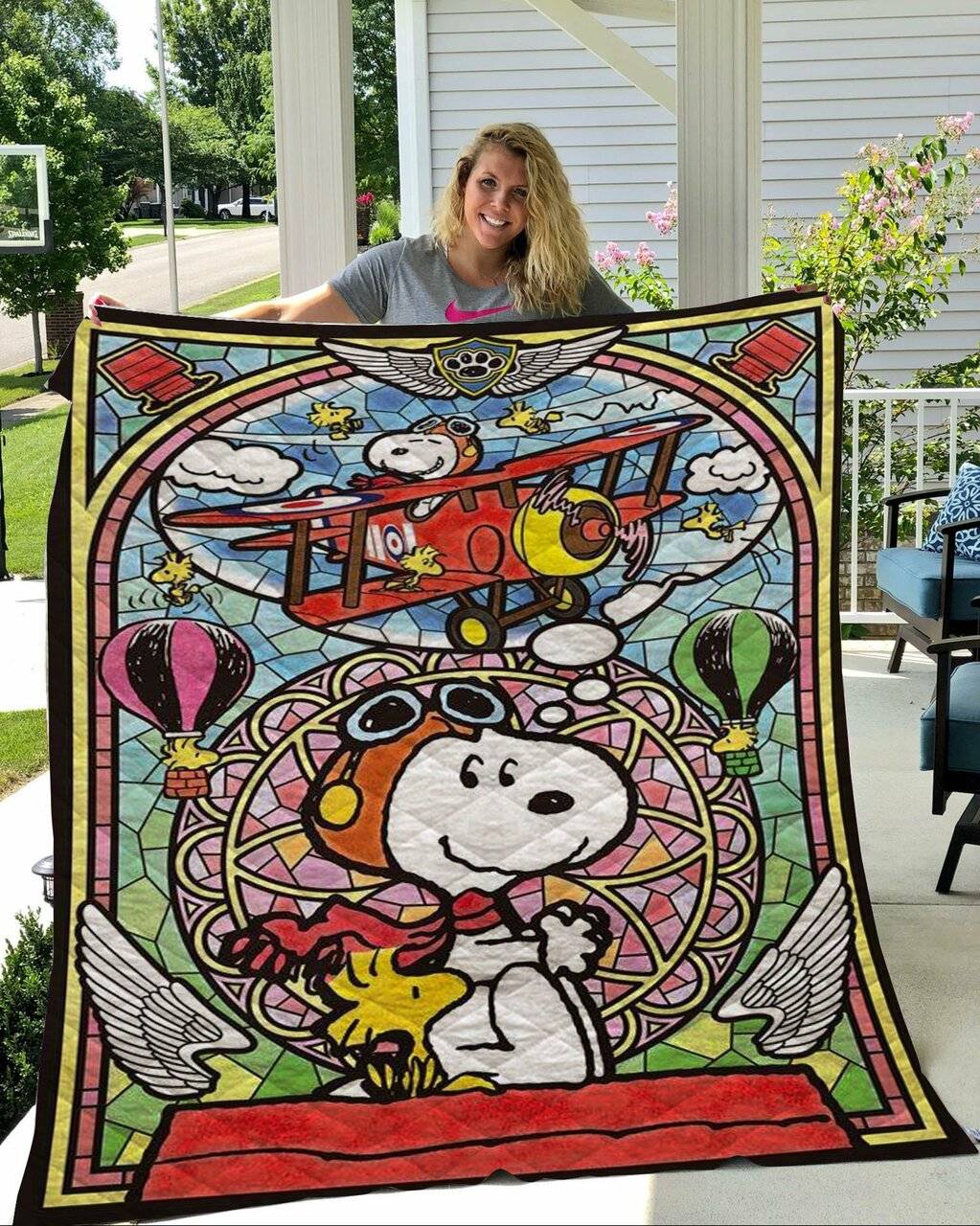 Snoopy Flying Ace Quilt Quilt and Home Decor