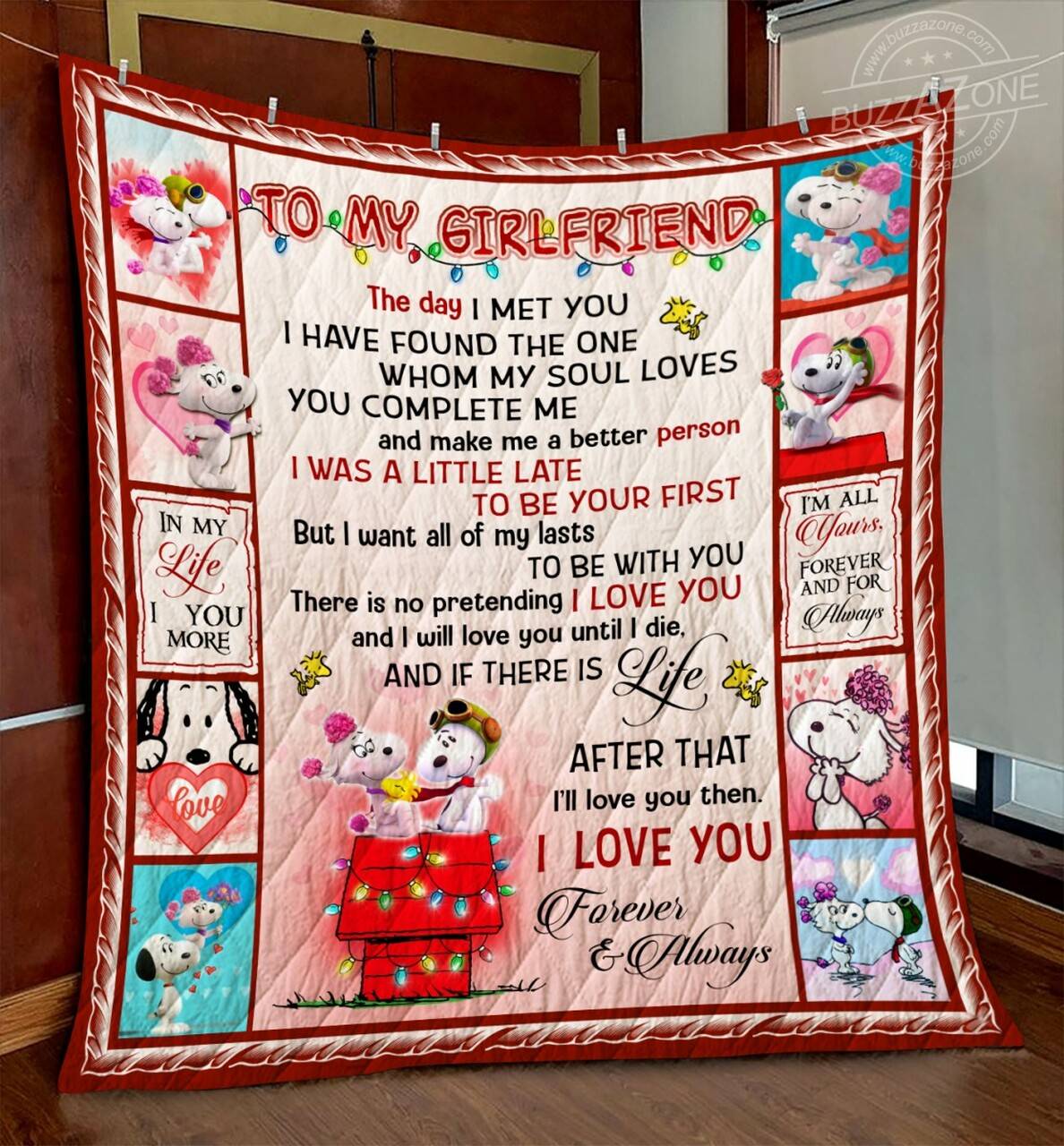 Snoopy Girlfriend All Of My Lasts Quilt Gg and Home Decor