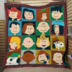 Snoopy Happy Blanket Th0607 Quilt and Home Decor