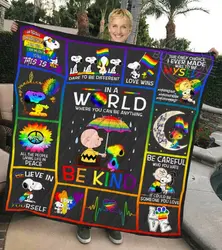 Snoopy Lgbt Btt Quilt and Home Decor