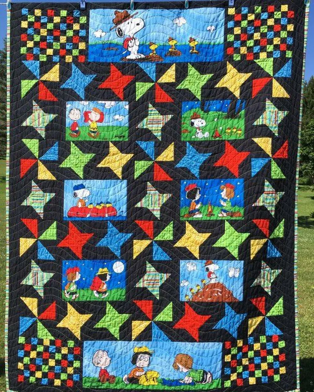 Snoopy Life Quilt Blanket Lv01 Quilt and Home Decor