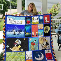 Snoopy Pics Quilt Blanket 01 and Home Decor