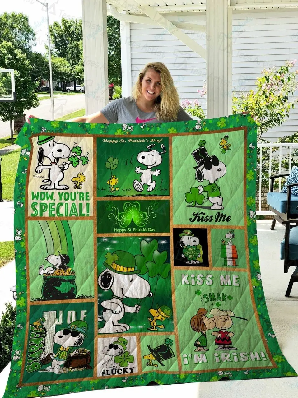 Snoopy Quilt Blanket 02323 and Home Decor