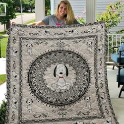 Snoopy Yoga Quilt Blanket and Home Decor