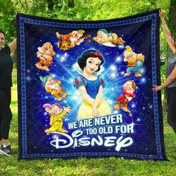 Snow White The Seven Dwarfs  Premium Quilt  Quilt and Home Decor