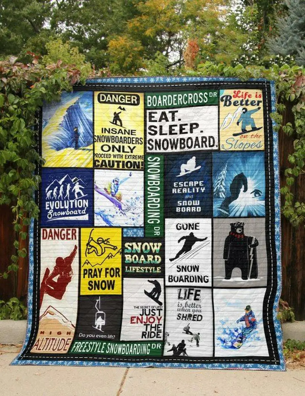 Snowboarding Lifestyle Quilt Blanket Lp05 Quilt and Home Decor