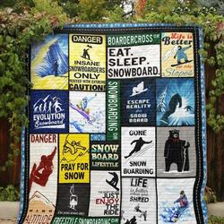 Snowboarding Lifestyle Quilt Blanket Lp05  Quilt and Home Decor