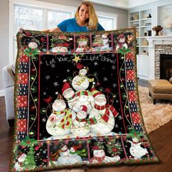 Snowman Bbb1710231Ht Quilt Blanket and Home Decor