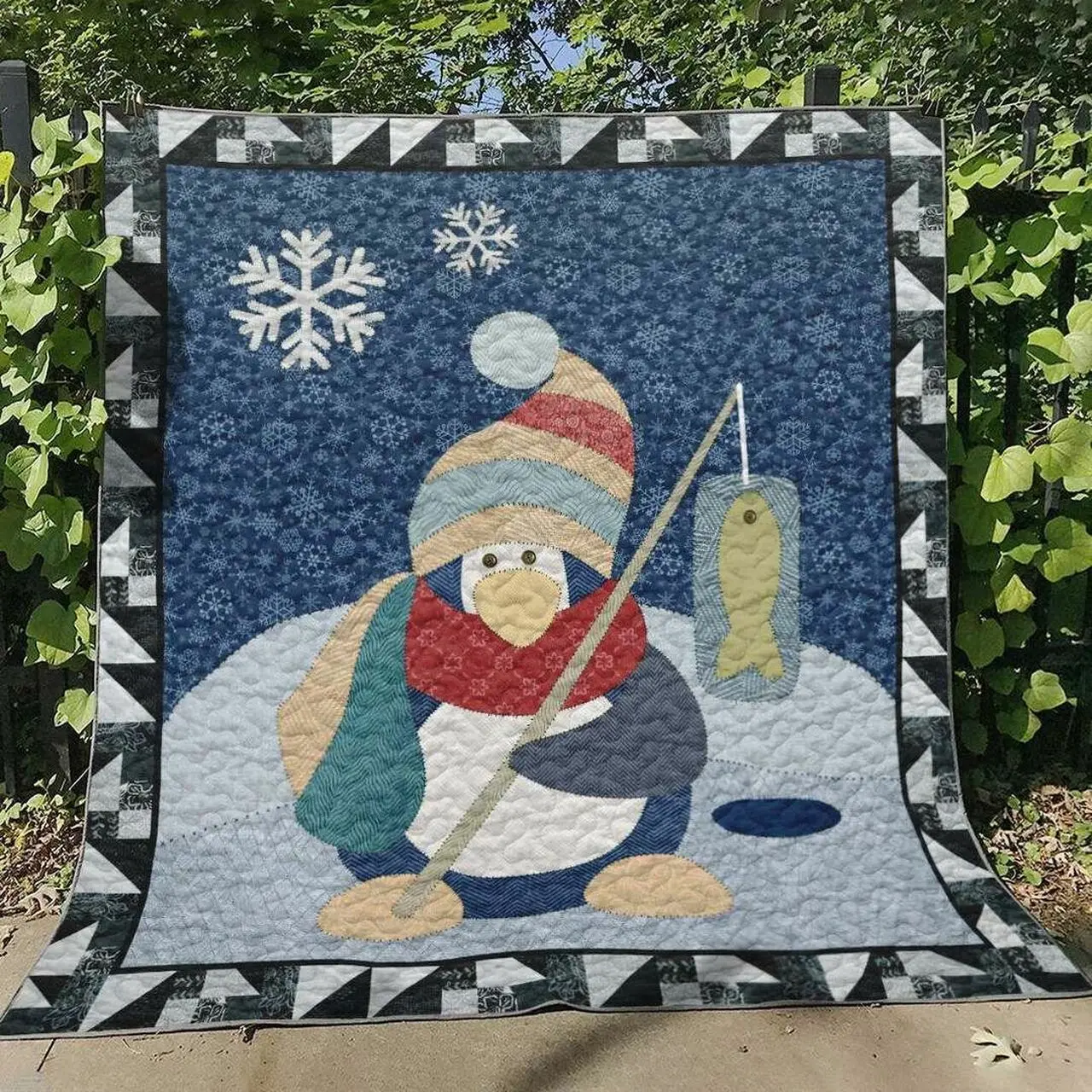 Snowman Cg250619 Quilt Blanket and Home Decor