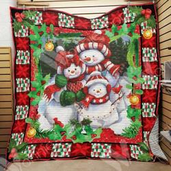 Snowman Christmas Hur Quilt Cysifh and Home Decor