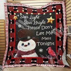 Snowman Christmas Hur Quilt Cysiuy and Home Decor