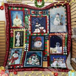 Snowman Christmas Hur Quilt il and Home Decor