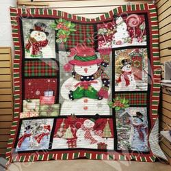 Snowman Christmas Hur Quilt tj and Home Decor
