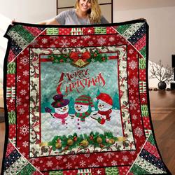 Snowman Dth161002Hd Quilt Blanket and Home Decor