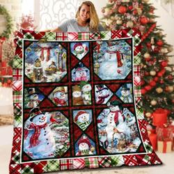 Snowman Lml1910105Dt Quilt Blanket and Home Decor