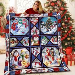 Snowman Lml231034Dt Quilt Blanket and Home Decor