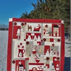 Snowmen Christmas Cla0910639Q Quilt Blanket and Home Decor