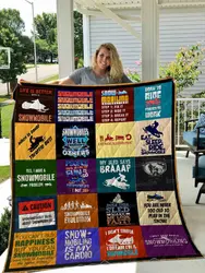 Snowmobile Quilt Blanket Dhc1501717Vt and Home Decor