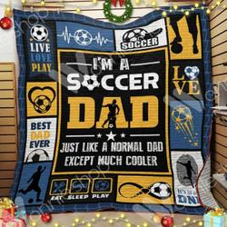 Soccer Dad Cl15100367Mdq Quilt Blanket and Home Decor