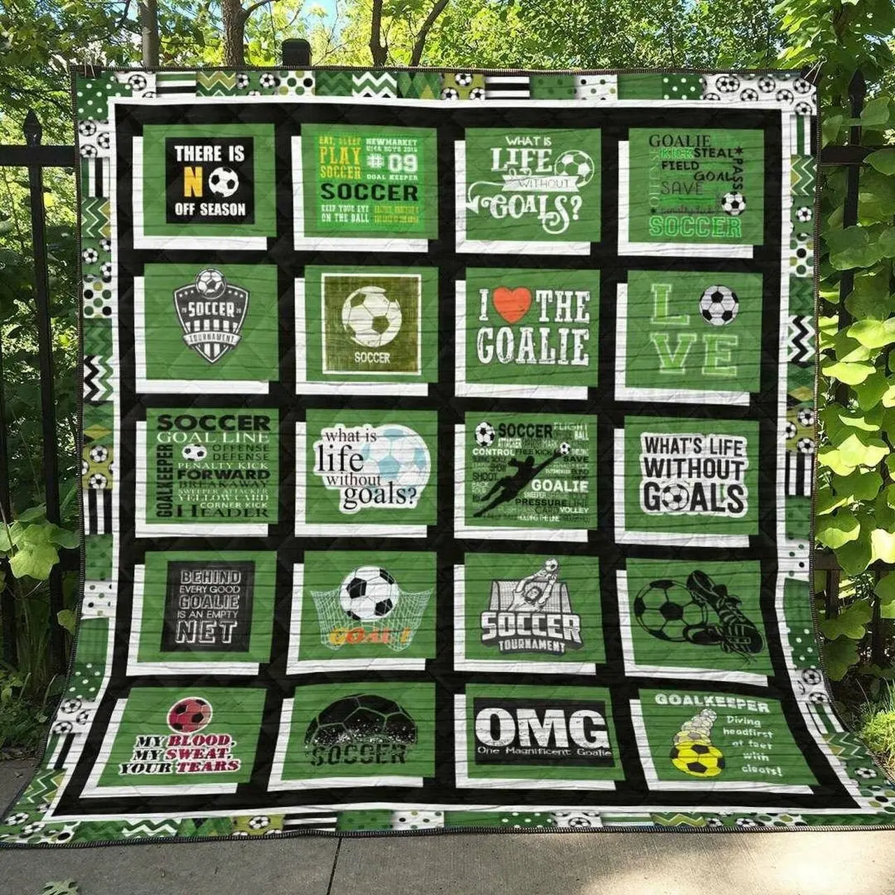 Soccer Li180701A Tbg Quilt Blanket and Home Decor