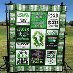 Soccer Mode Is On Pk270552 Quilt Blanket and Home Decor