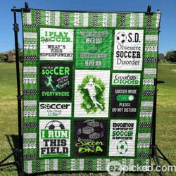 Soccer Mode Is On Quilt Blanket Ylh5  Quilt and Home Decor