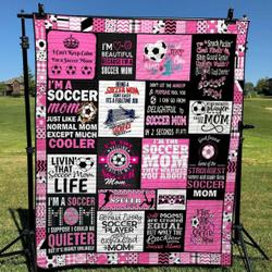 Soccer Mom Clt150662 Quilt Blanket and Home Decor