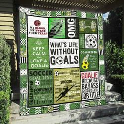 Soccer Qh050704B Tbg Quilt Blanket and Home Decor