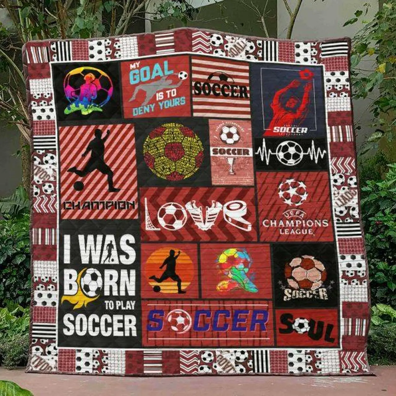 Soccer Quilt Blanket Ver 12 Quilt and Home Decor