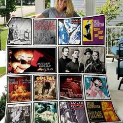 Social Distortion Quilt Blanket M150612  Quilt and Home Decor